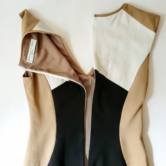 Trina Turk | Mural Color Block Sheath Dress Size 2 - Picture 6 of 8